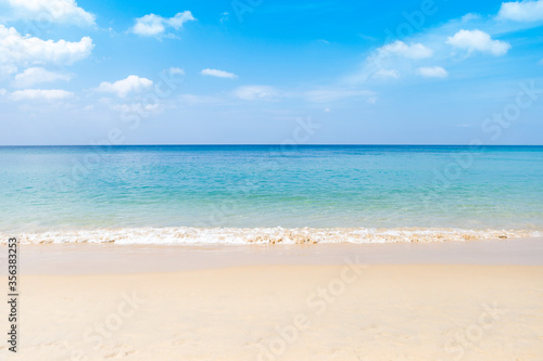 Beautiful relaxing and clean beach, summer outdoor day light © sirirak