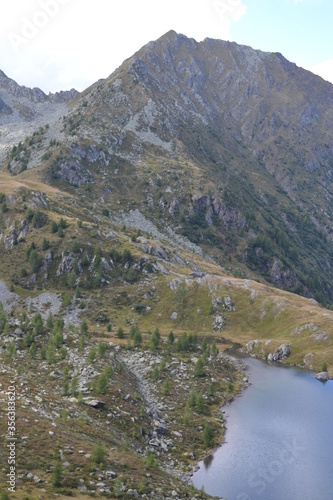 mountain landscape with river