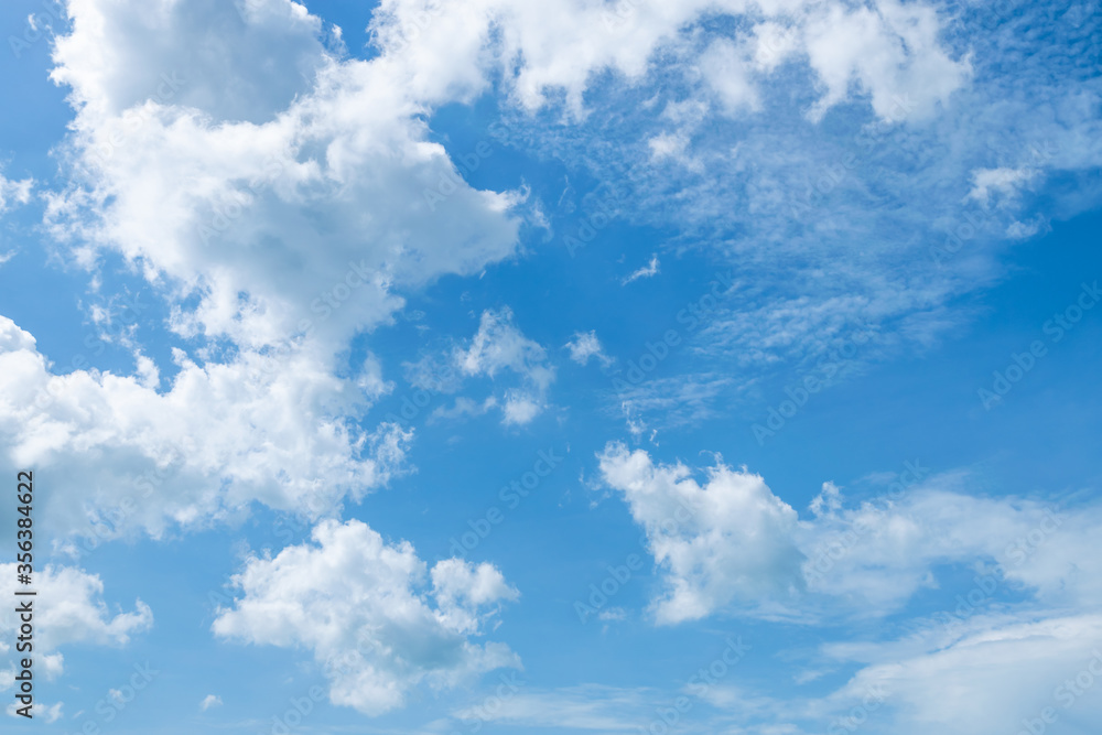 Cloudy day in summer. Blue sky and scattered clouds for background. Cloudy day in summer. Blue sky and scattered clouds for background.