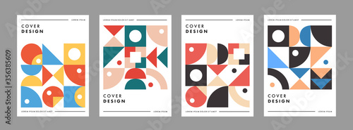 Set of abstract colourful geometrical templates. Universal cover Designs for Annual Report, Brochures, Flyers, Presentations, Leaflet, Magazine. © abworks