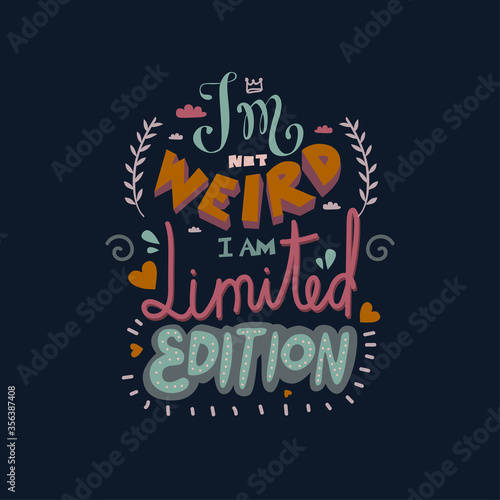 Funny hand drawn vector motivating calligraphy lettering. Inspiring positive saying for cards, motivational posters and t-shirt