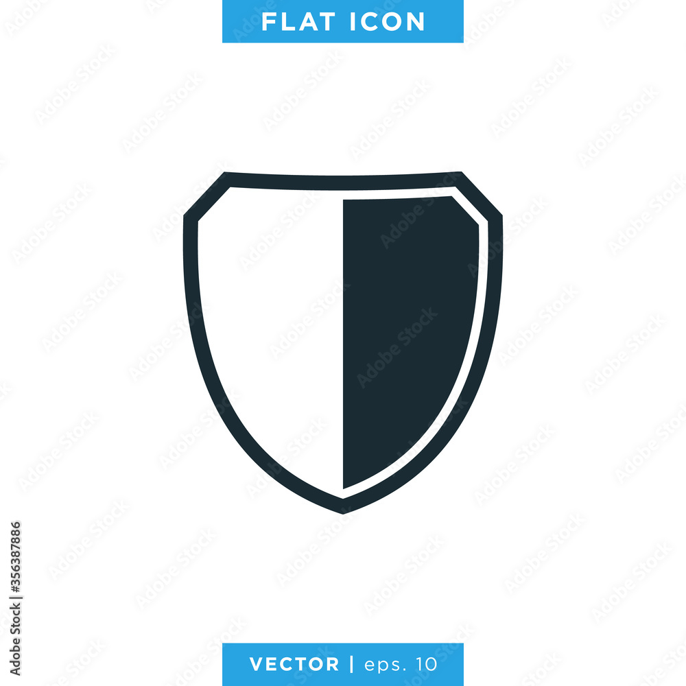 Shield icon vector logo design template Shield icon vector logo design template