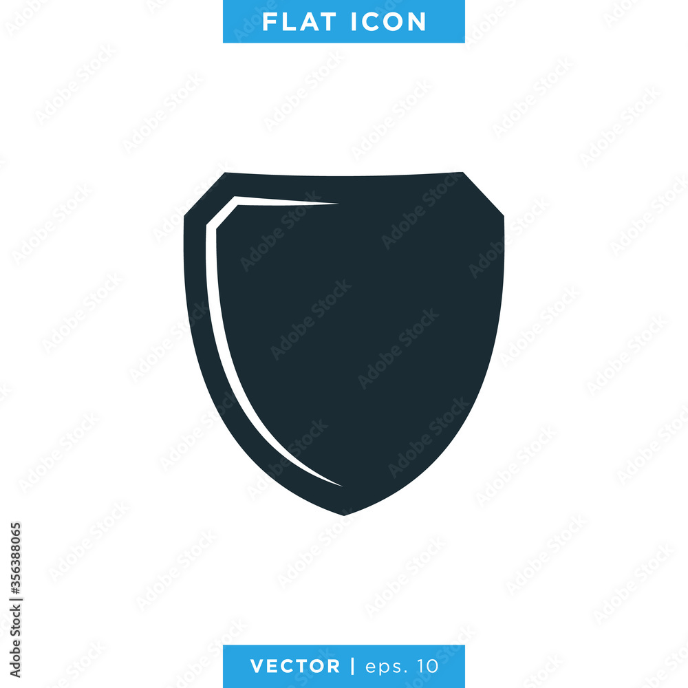 Shield icon vector logo design template Shield icon vector logo design template