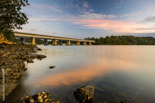 Sunset over Georges river © Michael