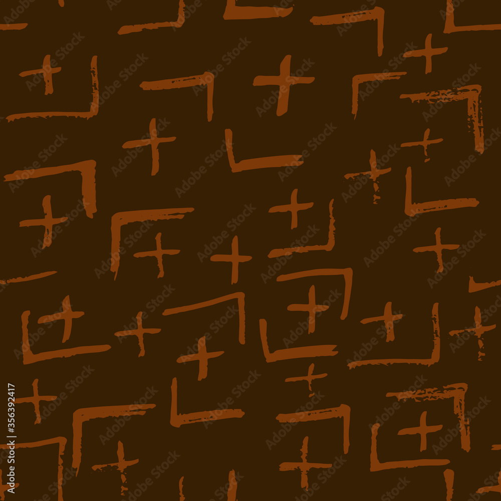 Tie Dye Japanese Geometric Artistic Seamless Pattern. Scribble Cartoon Doodle Craft Texture. Geo Wabi Sabi Bohemian Kimono Print. Boho Tie Dye Japan Batik. Scribble Craft Doodle Seamless Collage