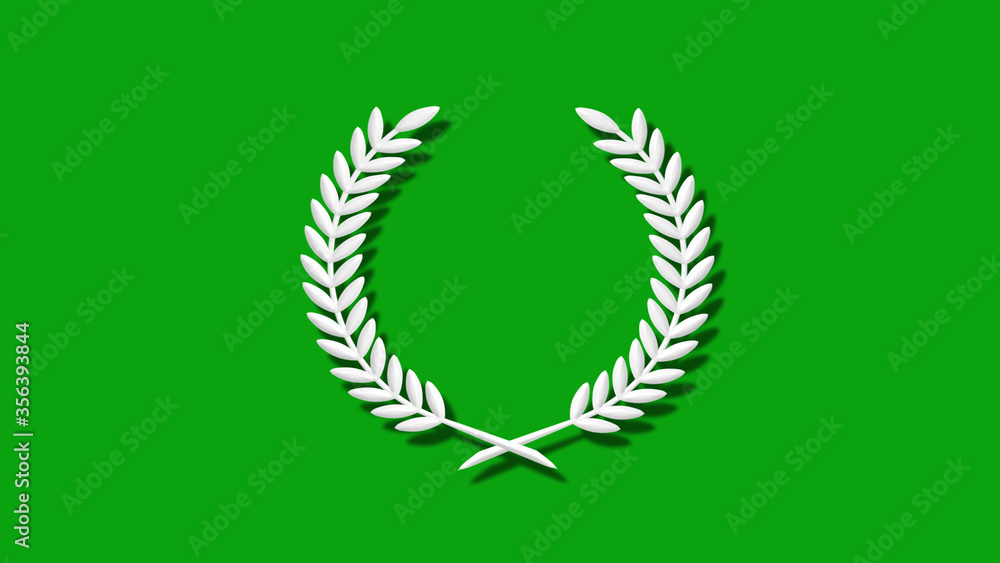 White color 3d wheat icon on green background,3d wheat White color 3d wheat icon on green background,3d wheat