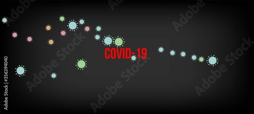 Covid-19 Quarantine nCoV Banner. Virus Protection Flat Corona Web 