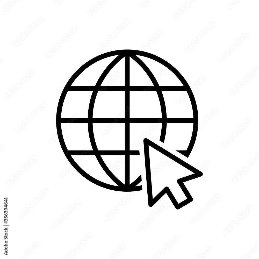 internet globe icon vector design template internet globe icon vector design template