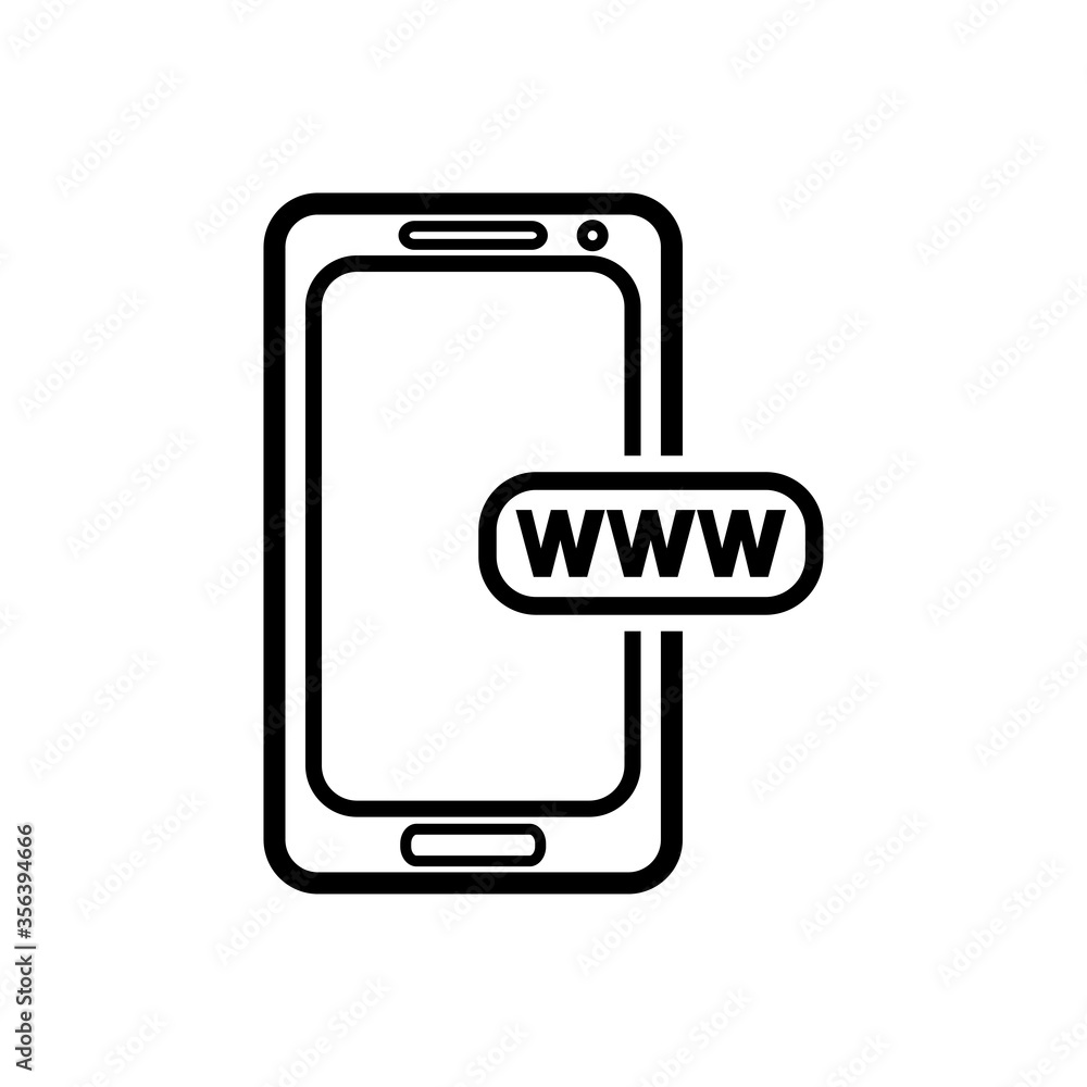 internet smart phone icon vector design template internet smart phone icon vector design template