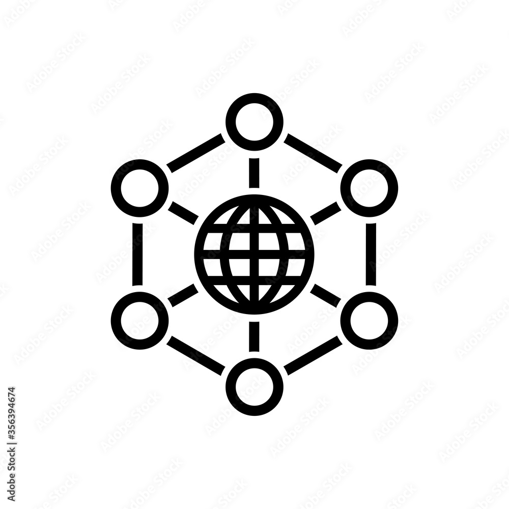 internet globe icon vector design template internet globe icon vector design template