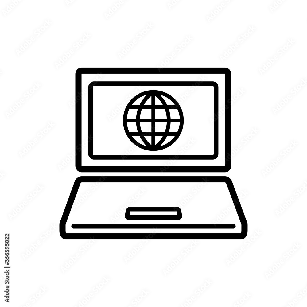 laptop icon vector design template laptop icon vector design template