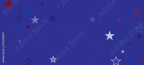 National American Stars Vector Background. USA 11th of November 4th of July Memorial Independence President's Labor Veteran's Day 