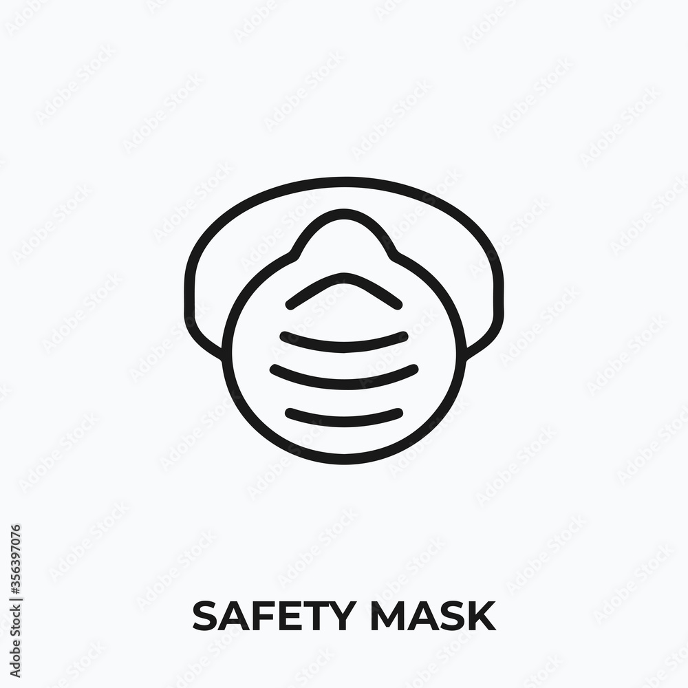 safety mask icon vector. safety mask icon vector symbol illustration. Modern simple vector icon for your design. safety mask icon vector. safety mask icon vector symbol illustration. Modern simple vector icon for your design.