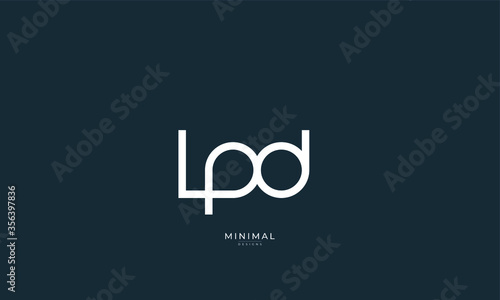 Alphabet letter icon logo LPD