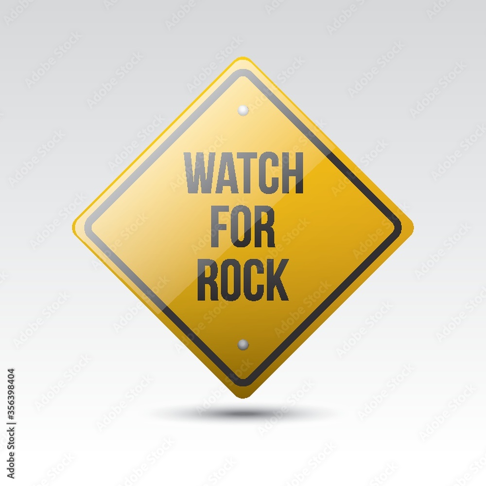 watch for rock sign