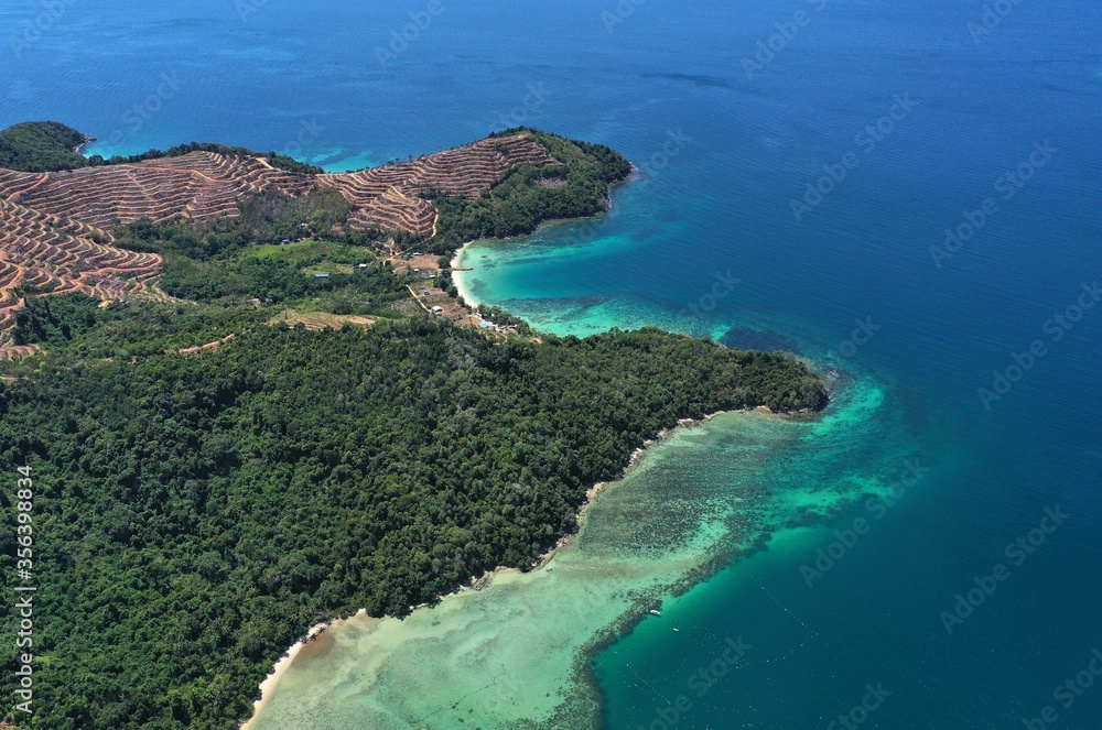 view of beautiful Kota Belud, Sabah, Malaysia