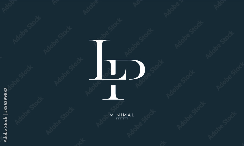 Alphabet letter icon logo LP Alphabet letter icon logo LP
