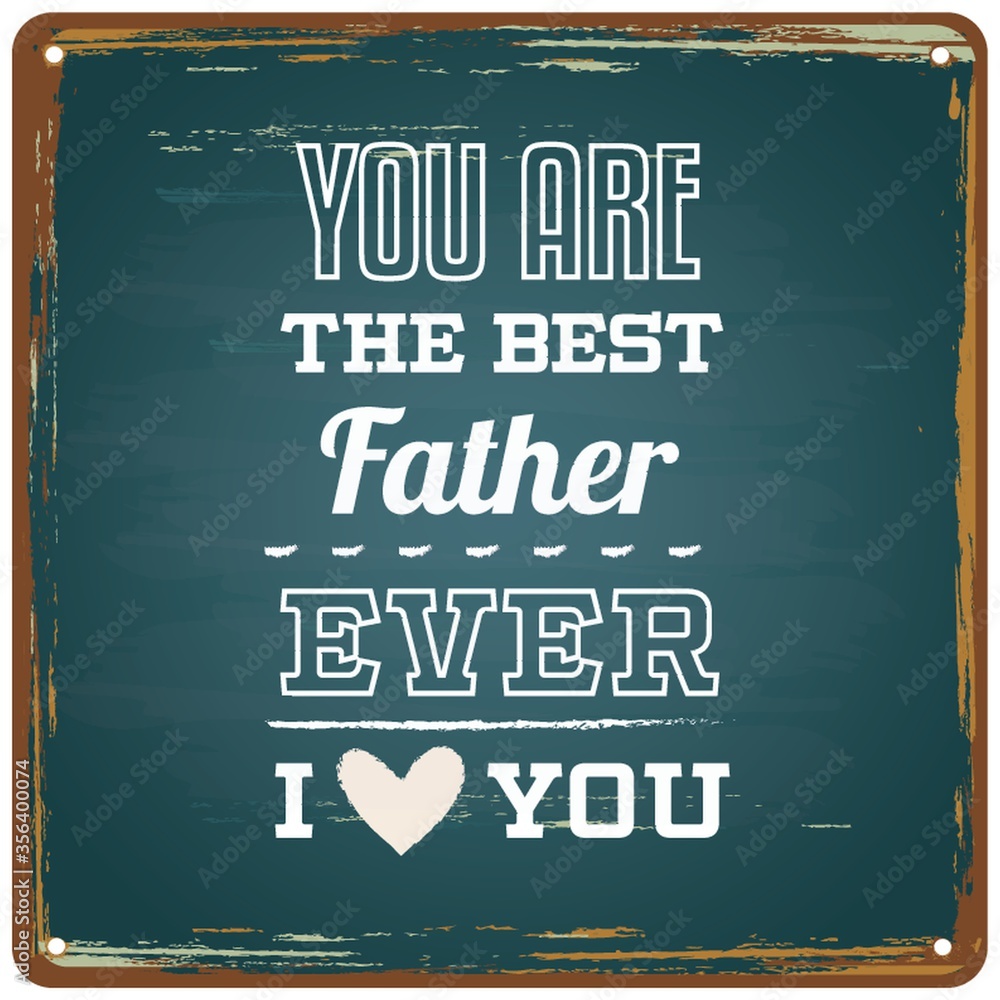 Fototapeta premium happy father's day greeting card