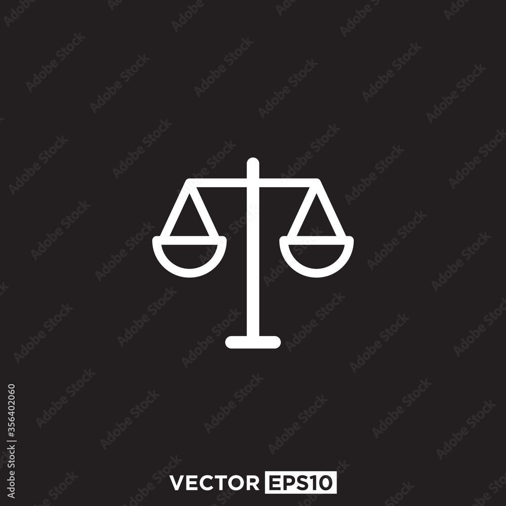 Scales Icon Design Vector Template Scales Icon Design Vector Template
