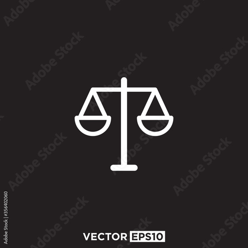 Scales Icon Design Vector Template