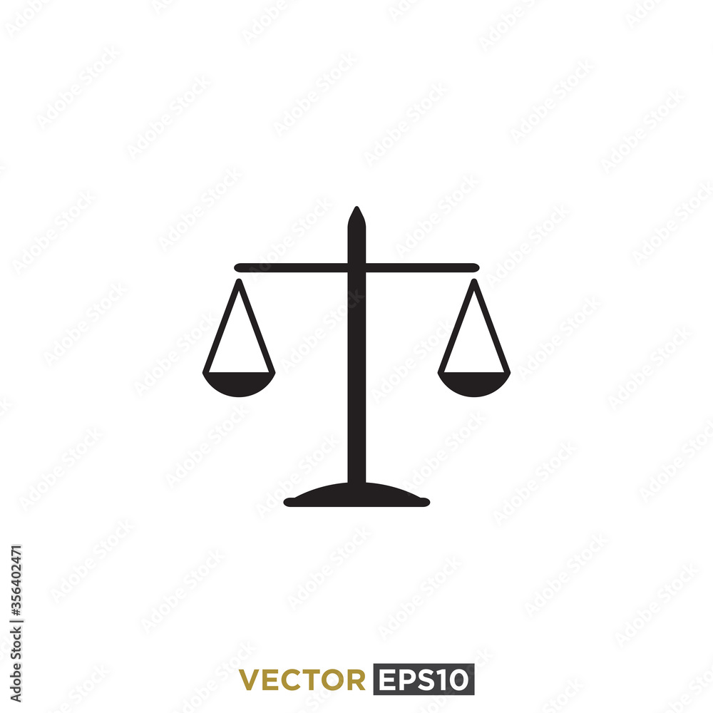 Scales Icon Design Vector Template Scales Icon Design Vector Template