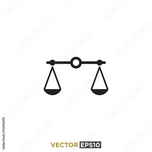 Scales Icon Design Vector Template