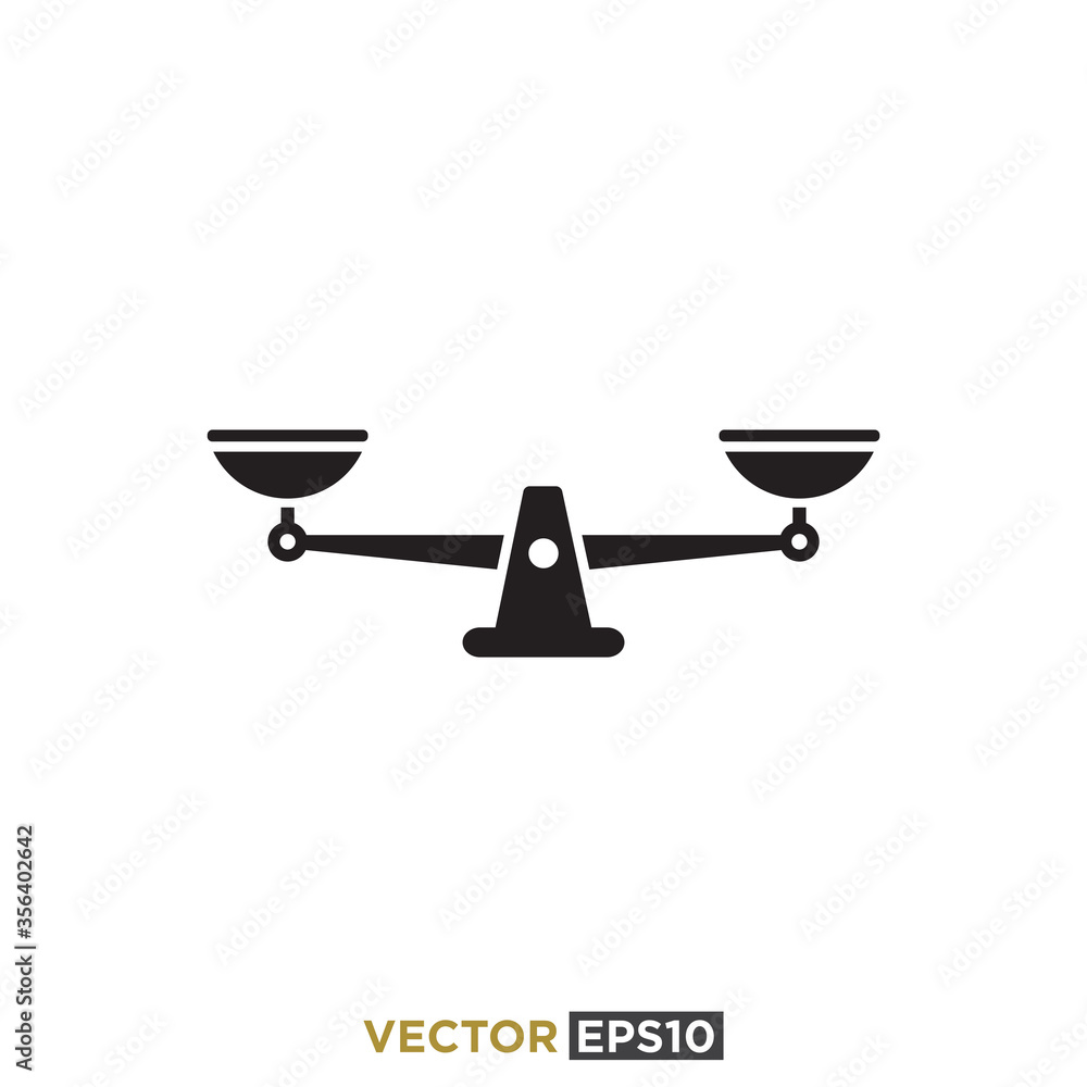 Scales Icon Design Vector Template Scales Icon Design Vector Template