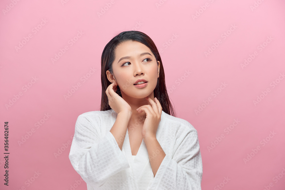 Beautiful young woman with shine of the skin Beautiful young woman with shine of the skin