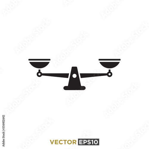 Scales Icon Design Vector Template
