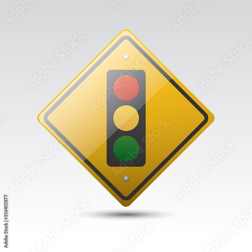 traffic light ahead sign