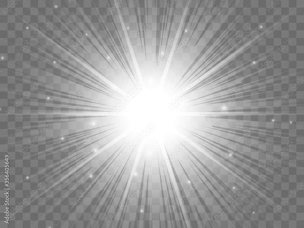 Sunlight on a transparent background Sunlight on a transparent background