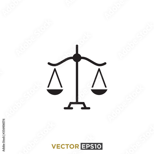 Scales Icon Design Vector Template