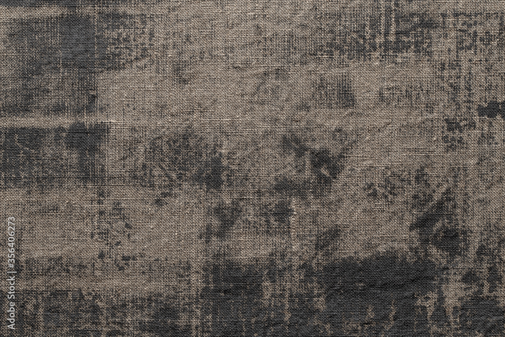 Rustic background with canvas texture with with spots of gray paint Rustic background with canvas texture with with spots of gray paint