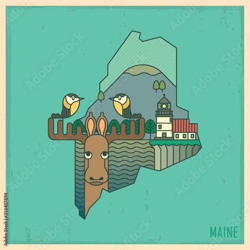 maine state map