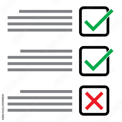 Check and cross the mark correctly and not in the answer.