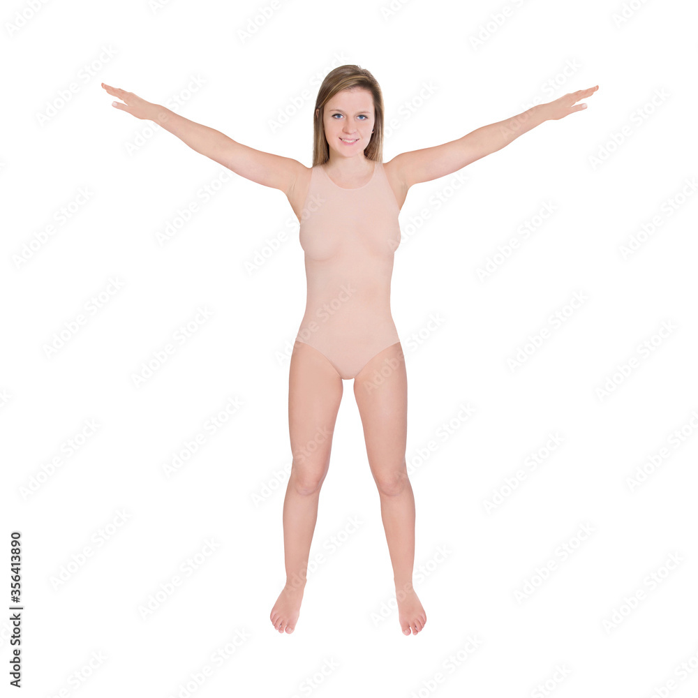 Beautiful young woman doing some exercises Beautiful young woman doing some exercises