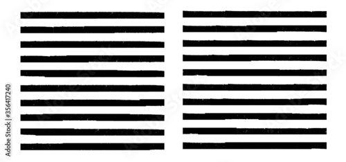 Brush Stroke Collection . Grunge lines . Vector stripes . Distressed Black dividers . set of dirty Textured shape .scratches for your design.