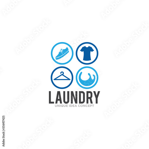 Free Download Laundry Logo Icon Design Vector - GFXLoad