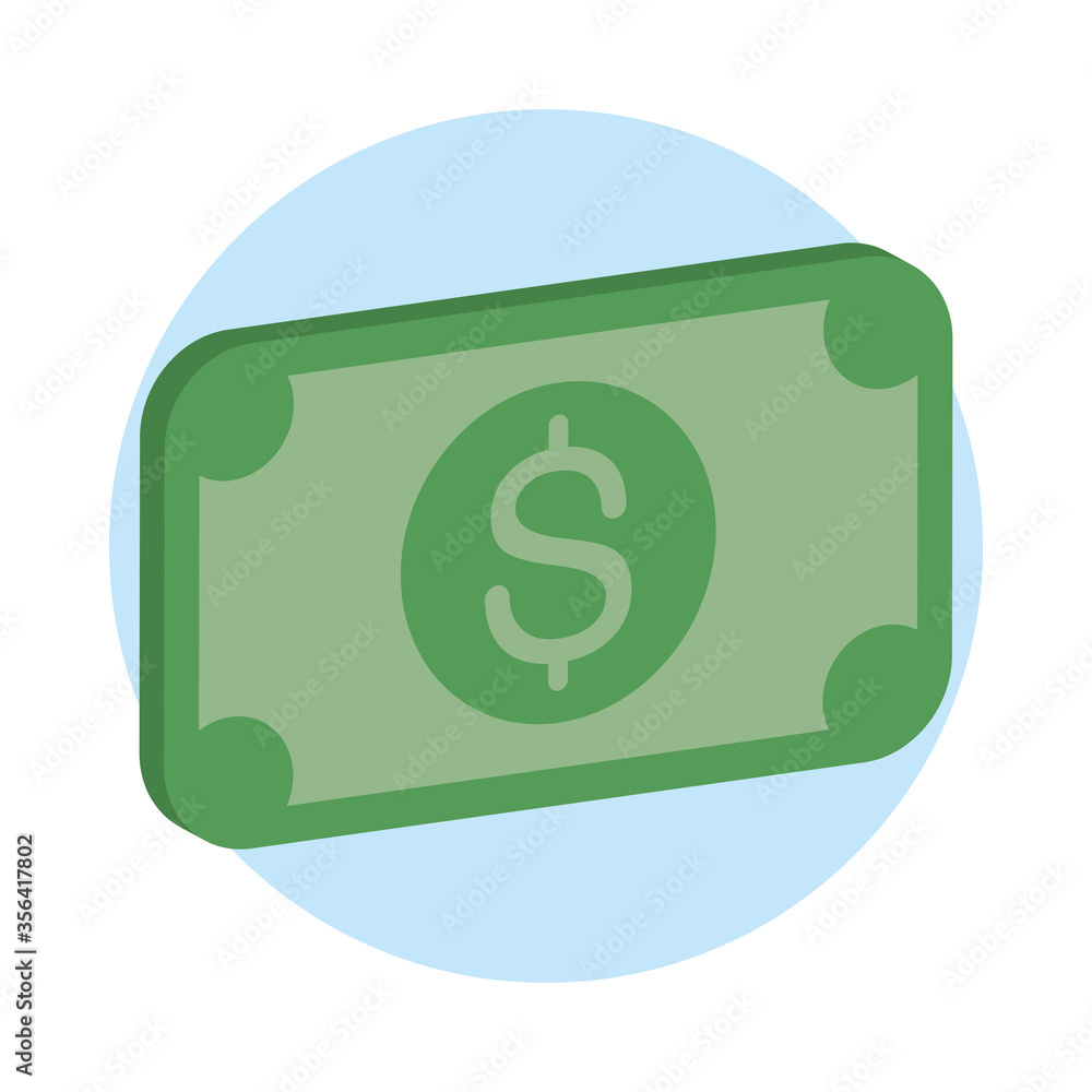 bill money dollar isolated icon bill money dollar isolated icon