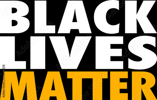 words black lives matter against black background