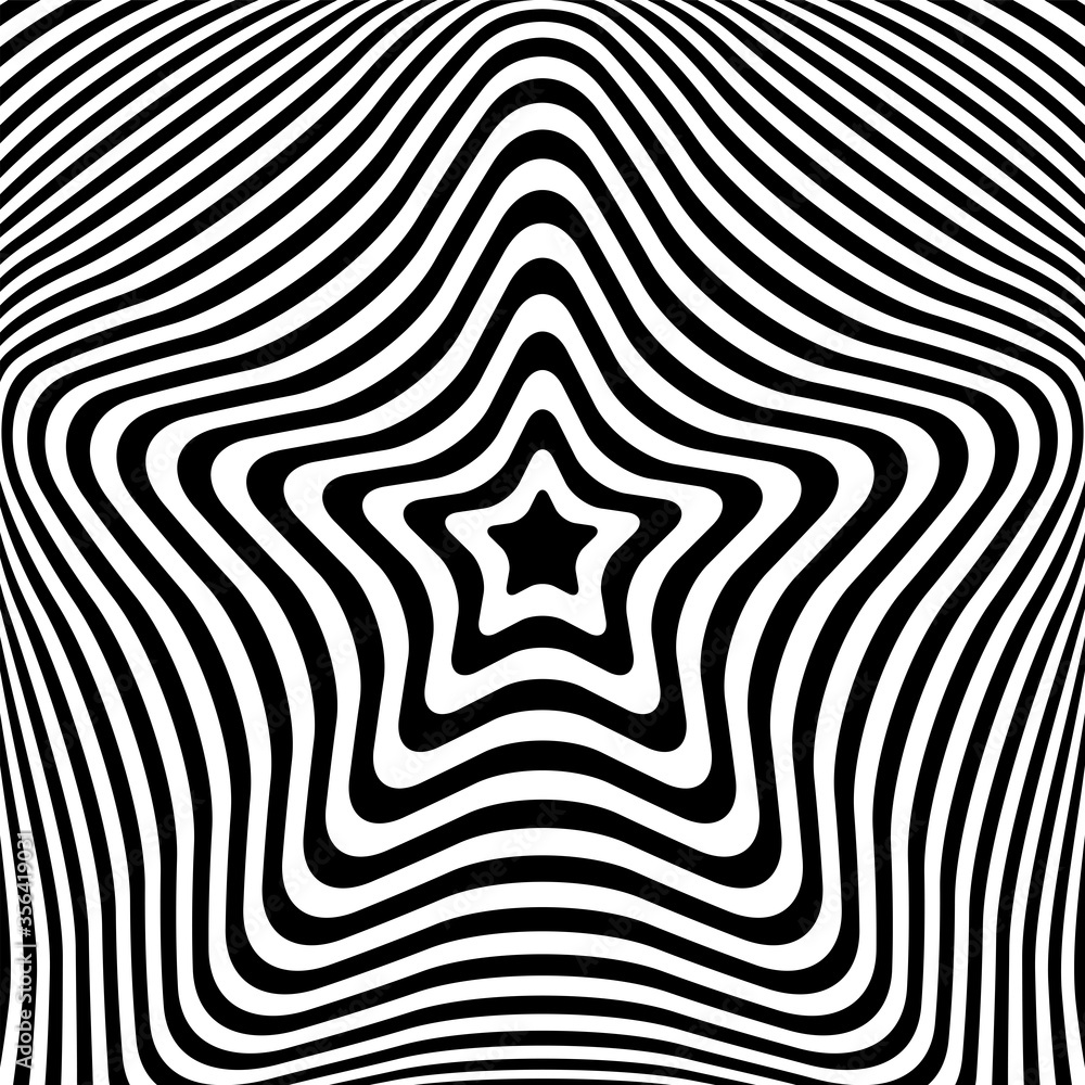 Abstract star pattern. Lines texture.