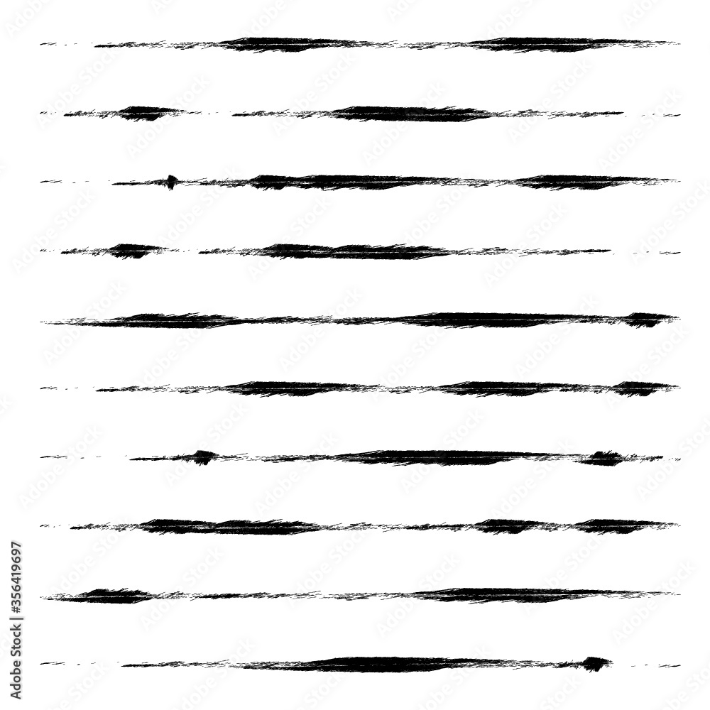 Brush Stroke Collection . Grunge lines . Vector stripes . Distressed Black dividers . set of dirty Textured shape .scratches for your design. Brush Stroke Collection . Grunge lines . Vector stripes . Distressed Black dividers . set of dirty Textured shape .scratches for your design.