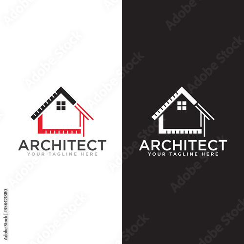 Architect Construction Logo Design Vector