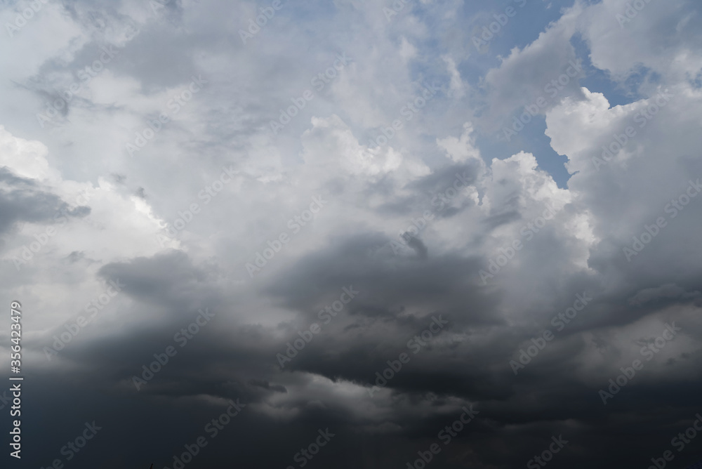 Obraz premium dark storm clouds with background,Dark clouds before a thunder-storm.