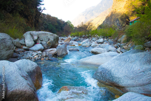 Image of beautiful nature at uttarakhand india photo