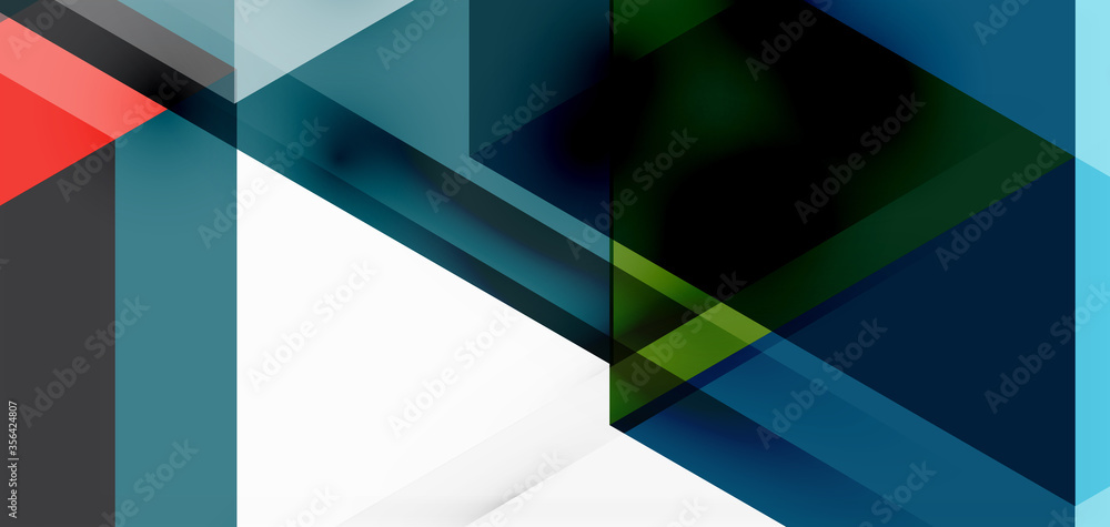 Geometric abstract background, mosaic triangle and hexagon shapes. Trendy abstract layout template for business or technology presentation, internet poster or web brochure cover, wallpaper Geometric abstract background, mosaic triangle and hexagon shapes. Trendy abstract layout template for business or technology presentation, internet poster or web brochure cover, wallpaper