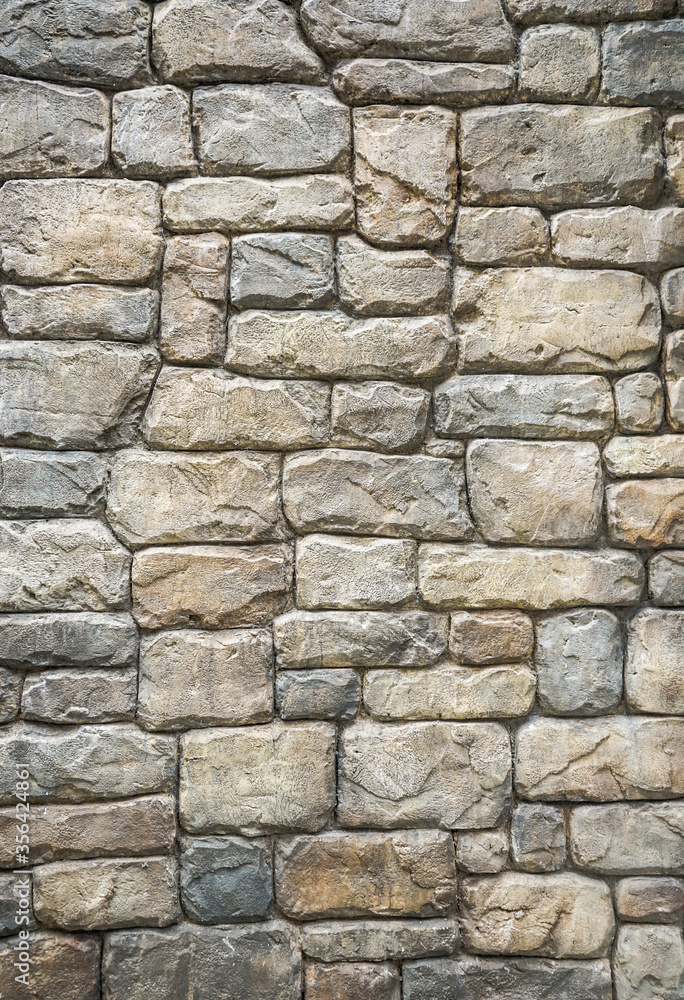 Unshape stone wall background