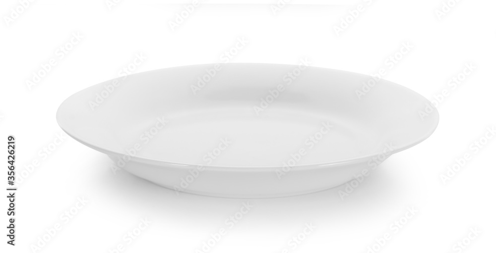 white plate isolated on white background white plate isolated on white background