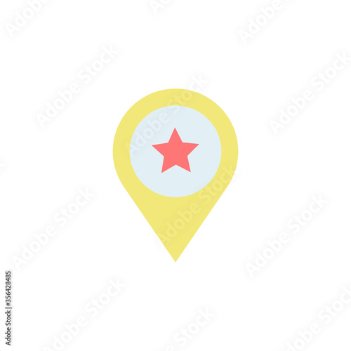 Placeholder, star icon. Simple color vector elements of navigation icons for ui and ux, website or mobile application