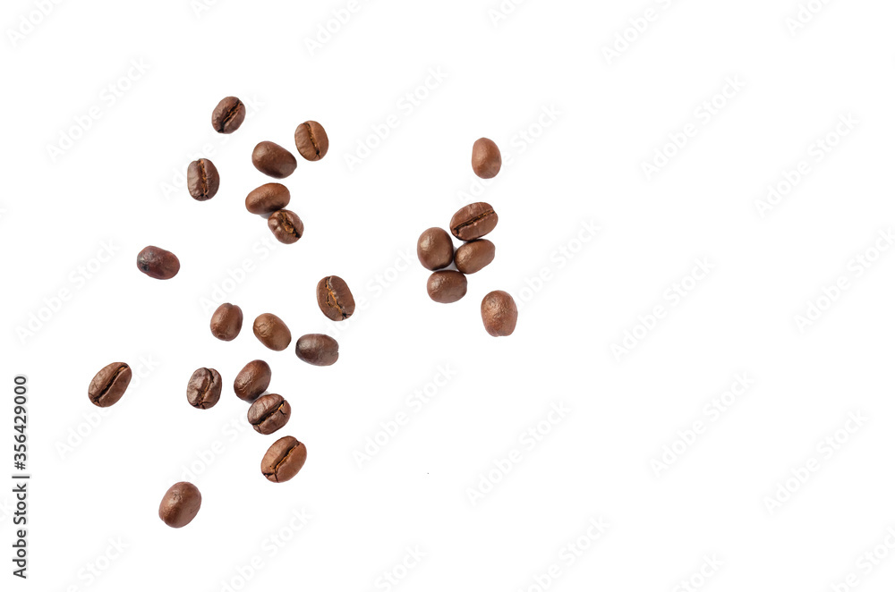 Coffee beans. Isolated on a white background. Coffee beans. Isolated on a white background.